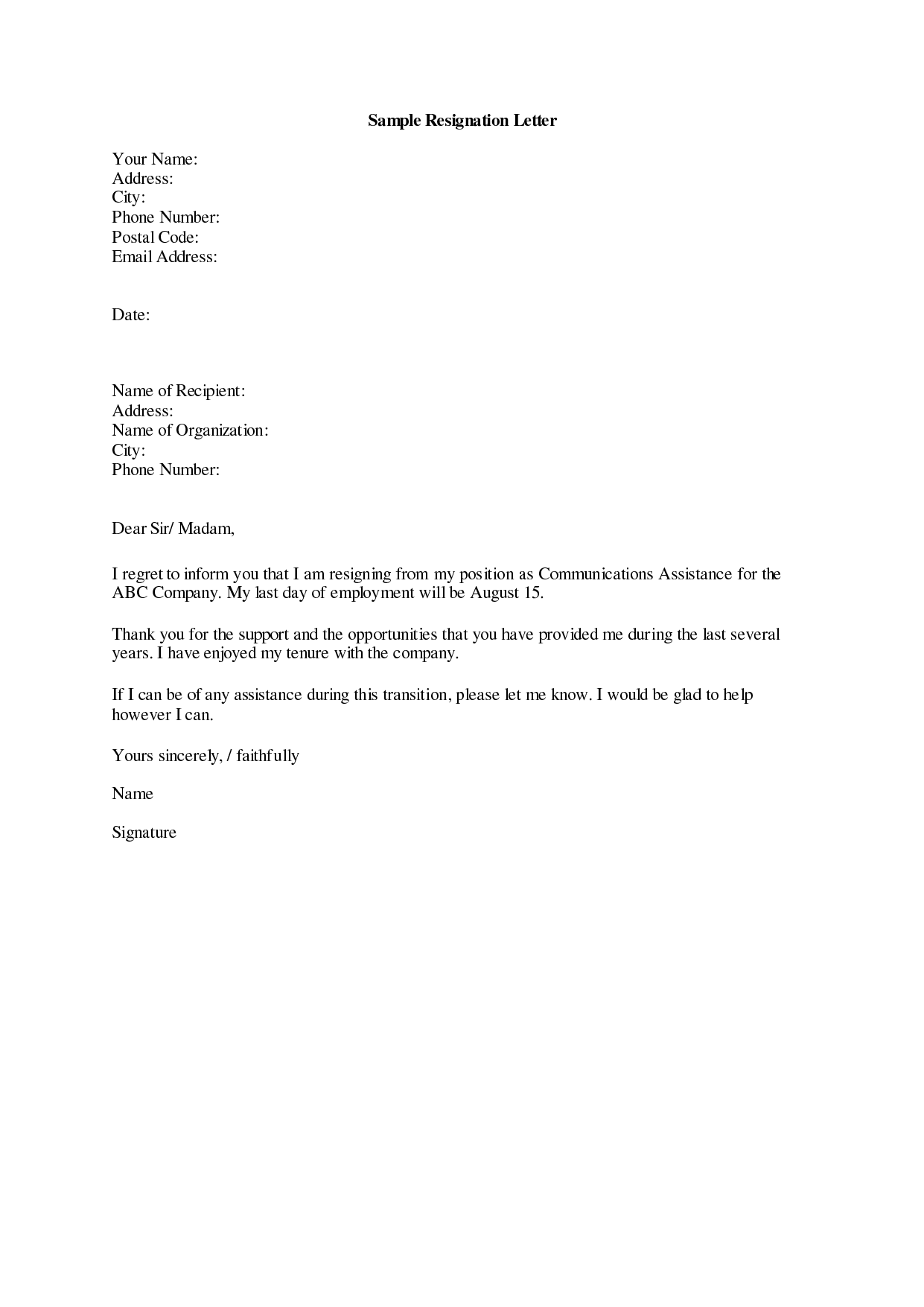 modèle de lettre de démission claire et professionnelle pour faciliter votre départ de l'entreprise en toute sérénité.